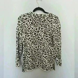 Loft Leopard Print Sweater Size XS Petite